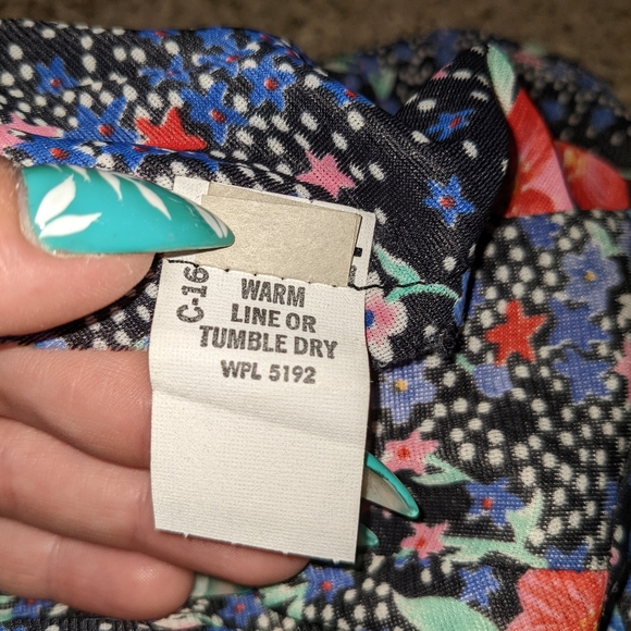 VTG 70's Maxi Dress Size 14 Psychedelic Floral Pattern - Picture 11 of 16